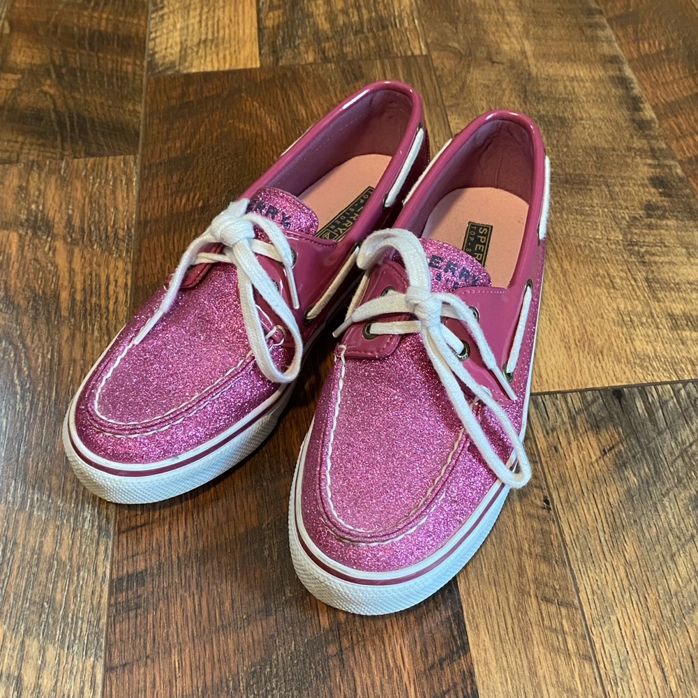 Pink Glitter Sperry’s
